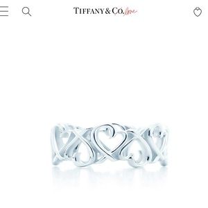 TIFFANY Loving Heart Band Ring